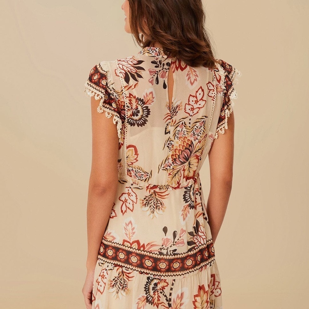FARM Rio Sand Aura Floral Mini Dress - Picture 2 of 16